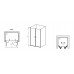 Chrome - Usa dus 120 2 elemente mobile Alb/Trans